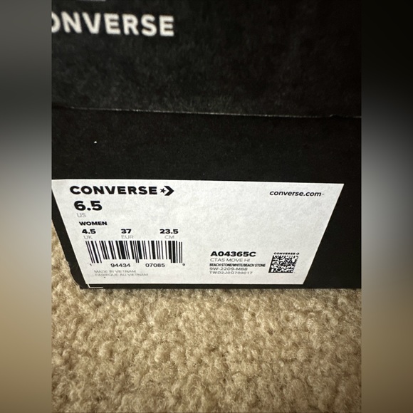 NEW Converse CTAS MOVE Platform  Women's Sz 6.5 Tan beach stone Khaki - Picture 2 of 5